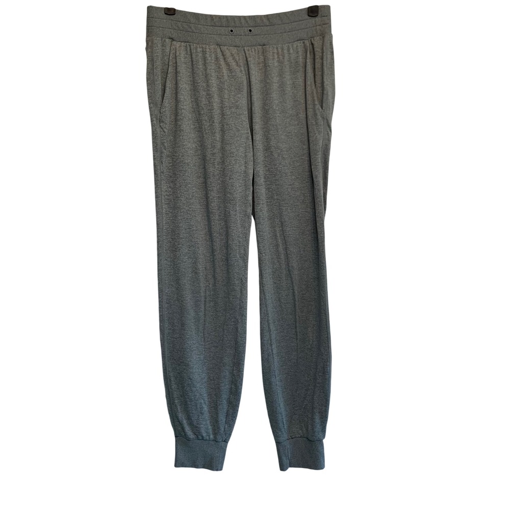 Athleta Joggers Small‎ Gray Heathered Elastic Waist Cuffed Activewear Athleisure